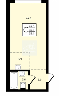 1-комнатная квартира
