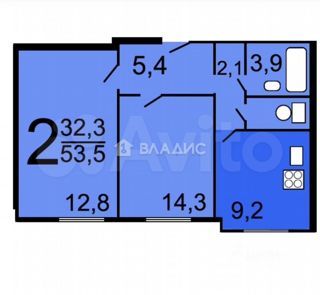 2-комнатная квартира