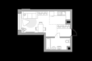 1-комнатная квартира