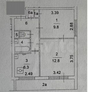 2-комнатная квартира