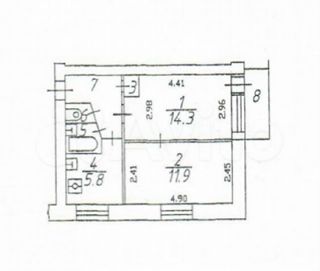 2-комнатная квартира