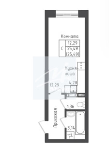 1-комнатная квартира