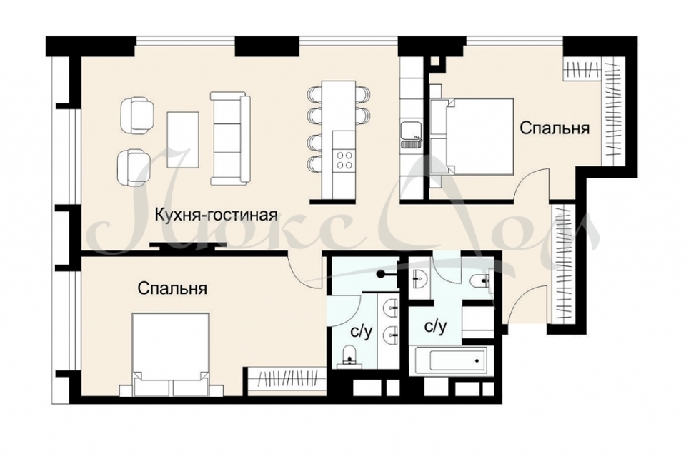 Продается 3-комнатная квартира, площадью 101.90 кв.м. Москва, улица Братьев Фонченко