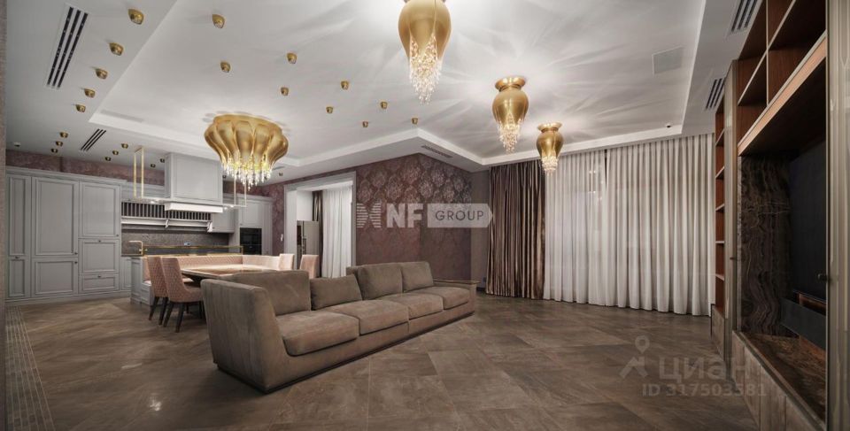 Продается 4-комнатная квартира, площадью 298.90 кв.м. Москва, улица Трубецкая, дом 8