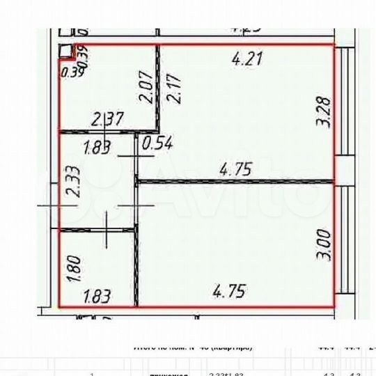 Продается 2-комнатная квартира, площадью 42.00 кв.м. Москва, улица Мустая Карима, дом 12