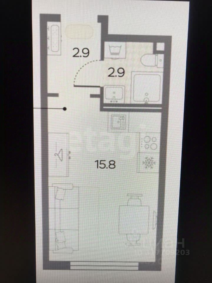 Продается 1-комнатная квартира, площадью 21.50 кв.м. Москва, улица Производственная, дом 17