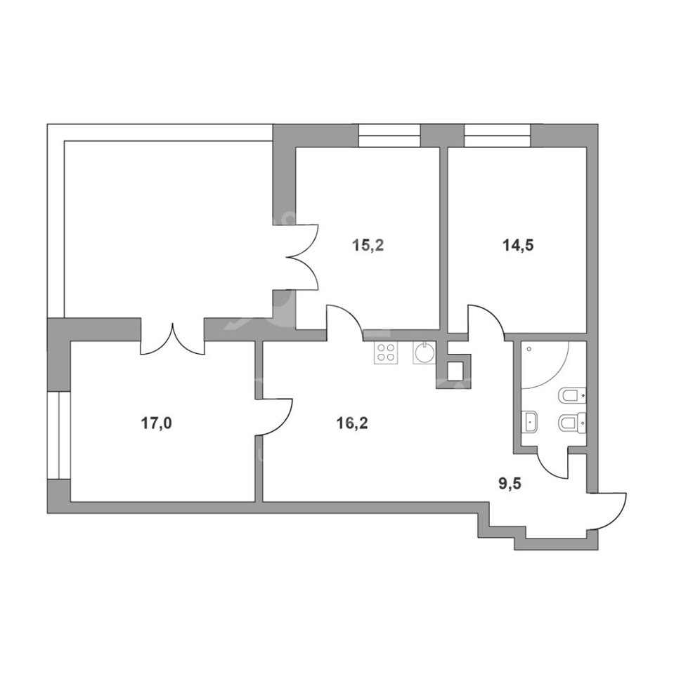 Продается 4-комнатная квартира, площадью 124.00 кв.м. Москва, улица Минская