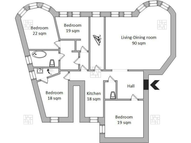 Продается 4-комнатная квартира, площадью 250.00 кв.м. Москва, улица Пречистенка, дом 27