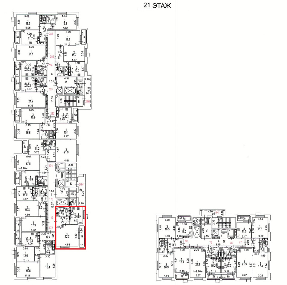 Продается 1-комнатная квартира, площадью 42.30 кв.м. Москва, улица Парковая, дом 33