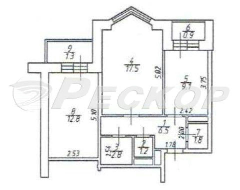 Продается 2-комнатная квартира, площадью 51.00 кв.м. Москва, улица Ермакова Роща