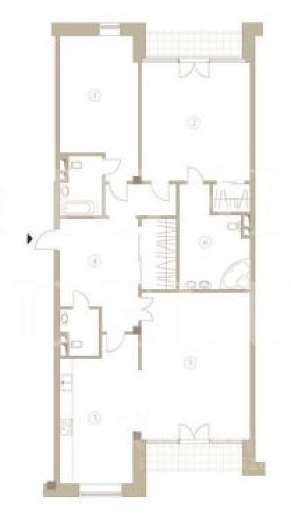 Продается 2-комнатная квартира, площадью 164.60 кв.м. Москва, переулок Зачатьевский 1-й, дом 8с1