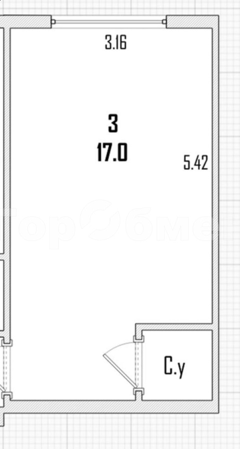 Продается 1-комнатная квартира, площадью 17.00 кв.м. Москва, улица Большая Черкизовская, дом 5к1