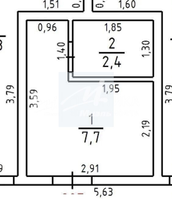 Продается 1-комнатная квартира, площадью 16.00 кв.м. Москва, Варшавское шоссе