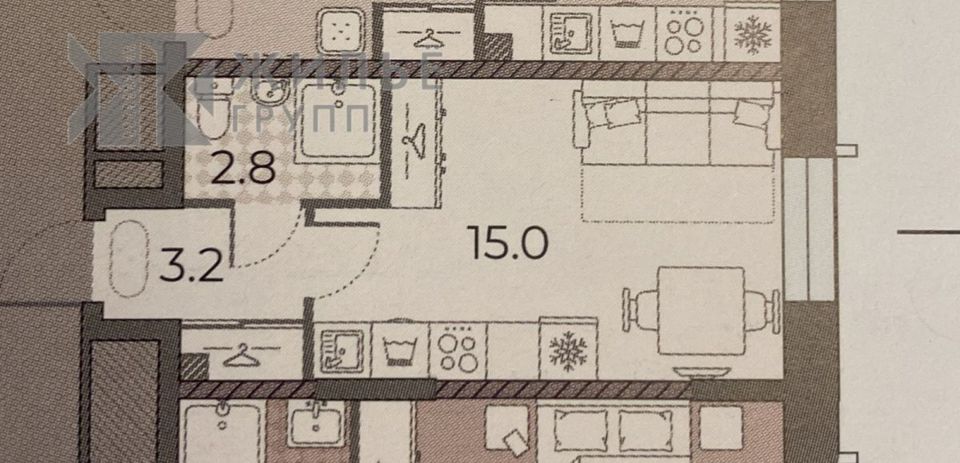 Продается 1-комнатная квартира, площадью 21.00 кв.м. Москва, улица Родченко