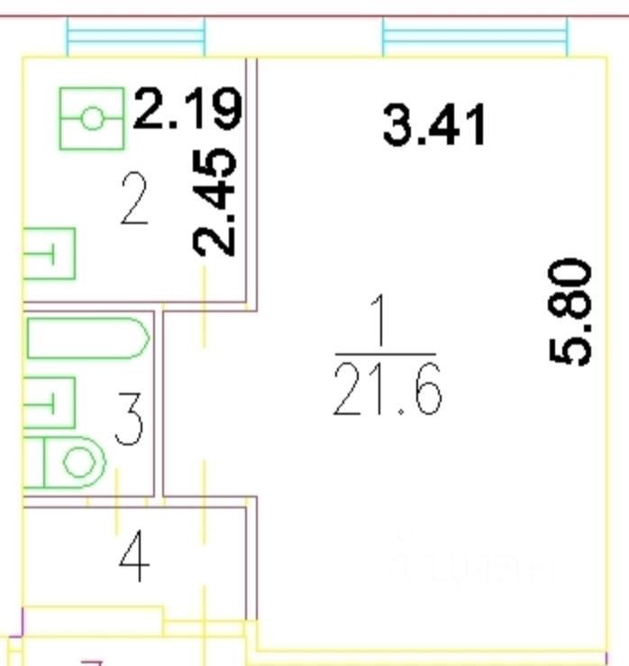 Продается 1-комнатная квартира, площадью 32.00 кв.м. Москва, улица Бехтерева, дом 7к2