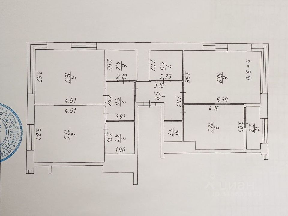 Продается 3-комнатная квартира, площадью 93.00 кв.м. Московская область, Одинцовский район, поселок городского типа Заречье, улица Медовая, дом 7