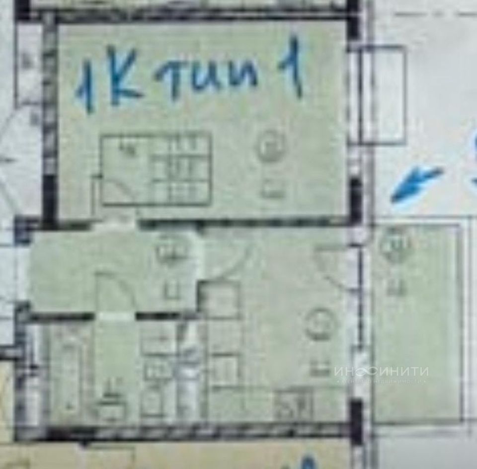 Продается 1-комнатная квартира, площадью 33.60 кв.м. Московская область, Пушкинский район, город Пушкино, улица Гоголевская