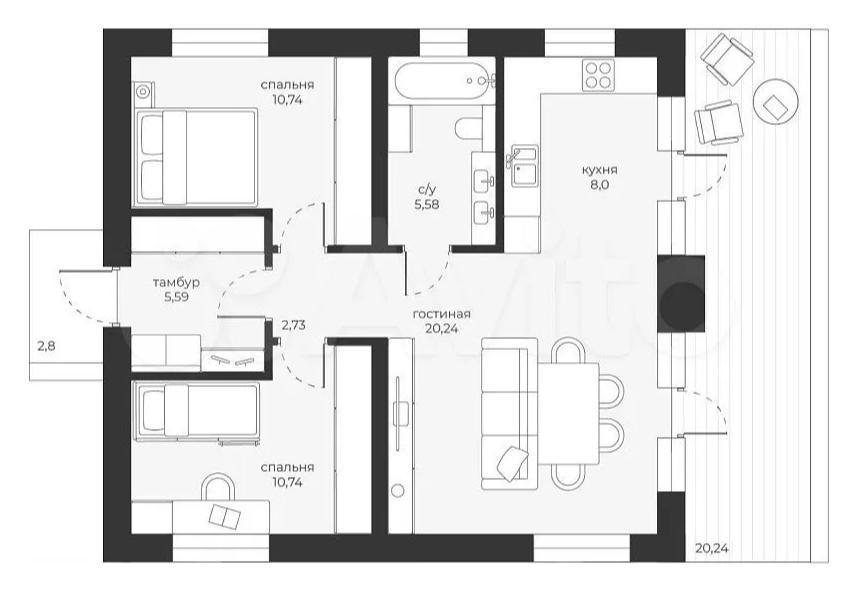 Продается дом, площадью 86.70 кв.м. Московская область, Щёлковский район, город Щёлково, Фряновское шоссе
