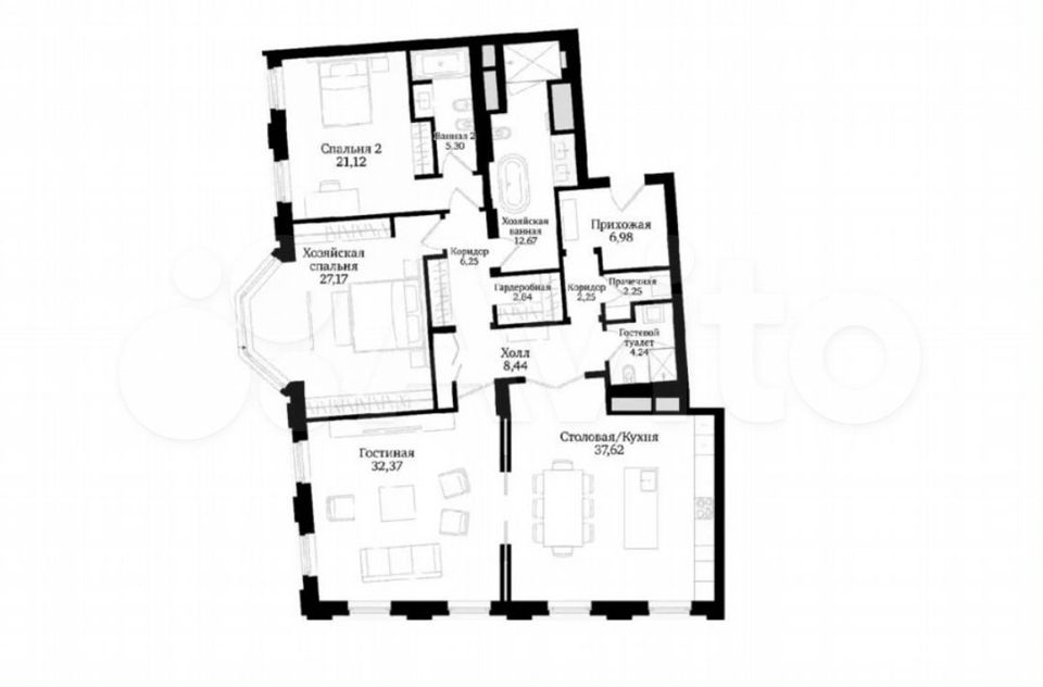 Продается 3-комнатная квартира, площадью 169.30 кв.м. Москва, набережная Котельническая, дом 21
