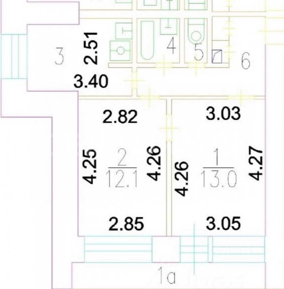 Продается 2-комнатная квартира, площадью 43.00 кв.м. Москва, улица Пресненский Вал, дом 26