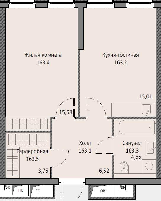 Продается 1-комнатная квартира, площадью 45.80 кв.м. Москва, улица Автозаводская, дом 24к1