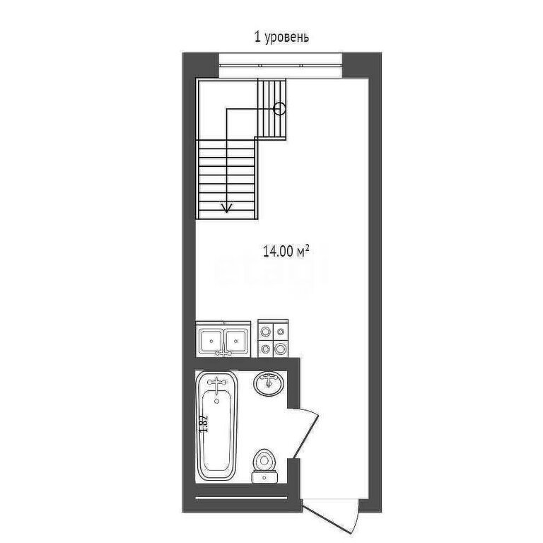 Продается 1-комнатная квартира, площадью 37.00 кв.м. Москва, улица Домодедовская, дом 4
