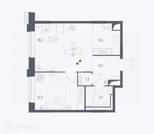 Продается 2-комнатная квартира, площадью 47.00 кв.м. Москва, улица Верейская, дом 41а