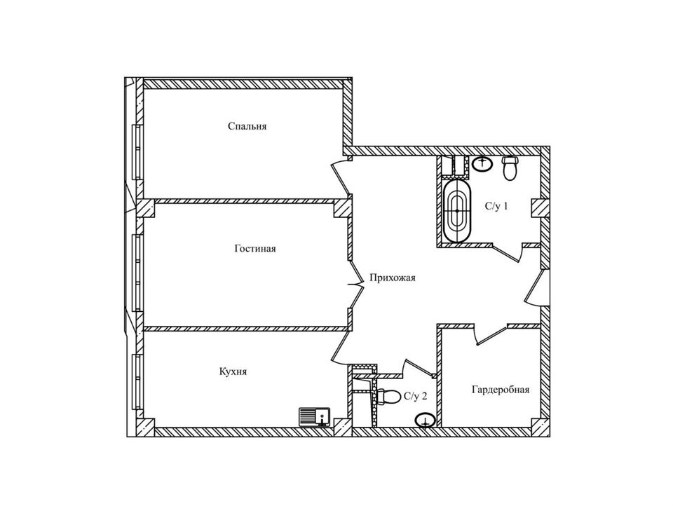 Продается 2-комнатная квартира, площадью 85.40 кв.м. Москва, переулок Большой Строченовский, дом 9