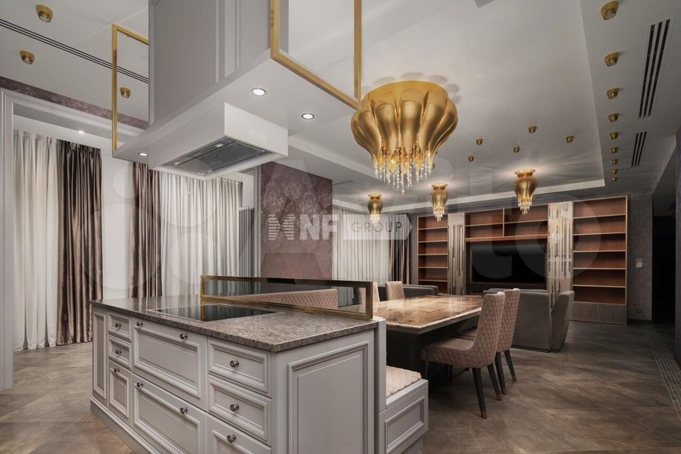 Продается 4-комнатная квартира, площадью 298.90 кв.м. Москва, улица Трубецкая, дом 8