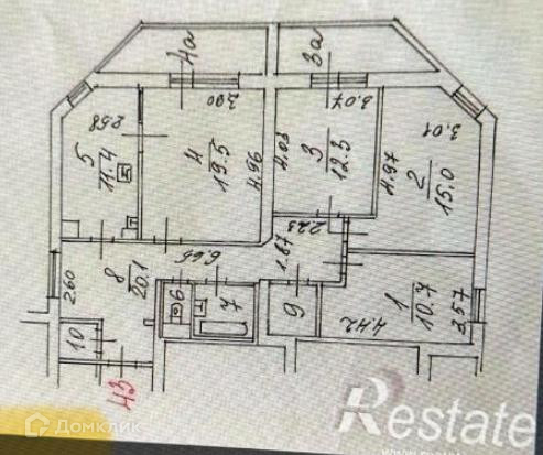 Продается 4-комнатная квартира, площадью 98.50 кв.м. Москва, переулок 3-й Крутицкий, дом 13