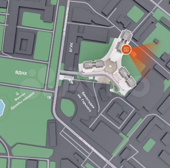 Продается 2-комнатная квартира, площадью 60.00 кв.м. Москва, улица Вильгельма Пика, дом 1