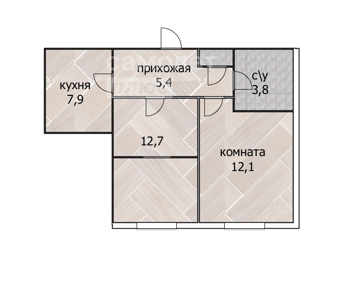 Продается 2-комнатная квартира, площадью 43.80 кв.м. Московская область, Мытищи городской округ, город Мытищи, Олимпийский проспект, дом 7