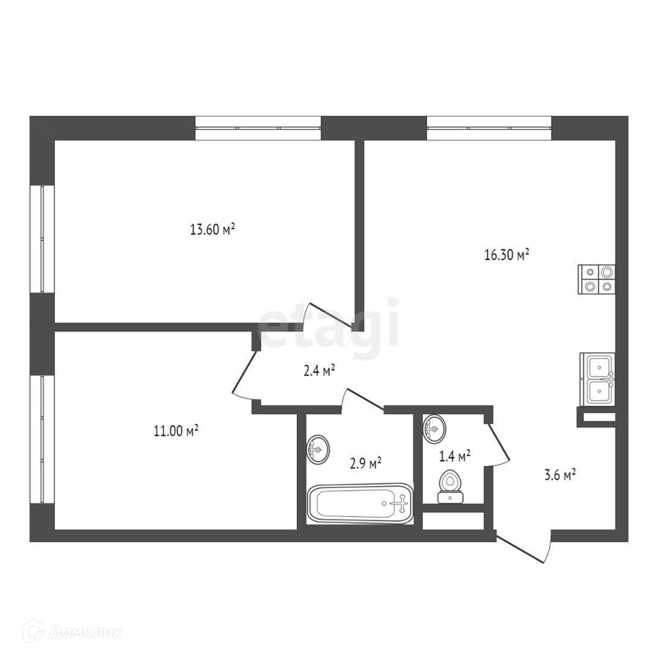 Продается 2-комнатная квартира, площадью 47.00 кв.м. Москва, проезд 1-й Грайвороновский, дом 3