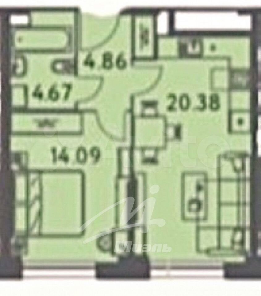 Продается 2-комнатная квартира, площадью 43.00 кв.м. Москва, улица Годовикова, дом 11к5