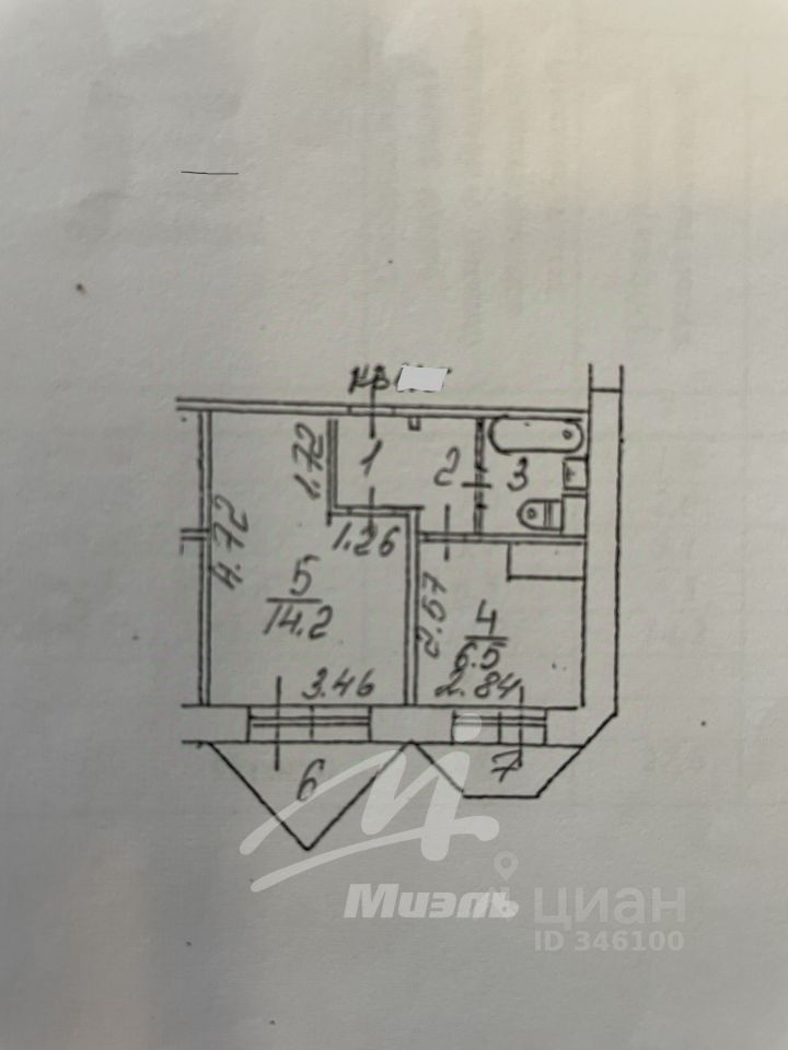 Продается 1-комнатная квартира, площадью 28.90 кв.м. Московская область, Лобня городской округ, город Лобня, улица Аэропортовская, дом 5