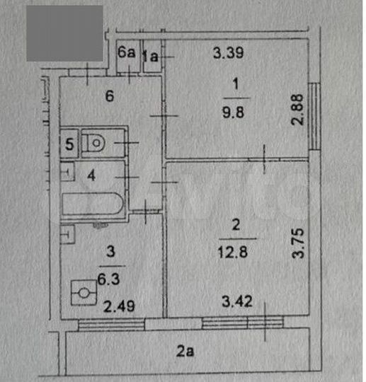Продается 2-комнатная квартира, площадью 37.60 кв.м. Москва, улица Амундсена, дом 16к2