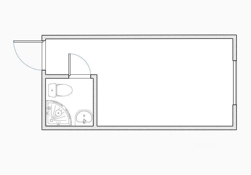 Продается 1-комнатная квартира, площадью 12.00 кв.м. Москва, переулок Большой Тишинский, дом 40с1
