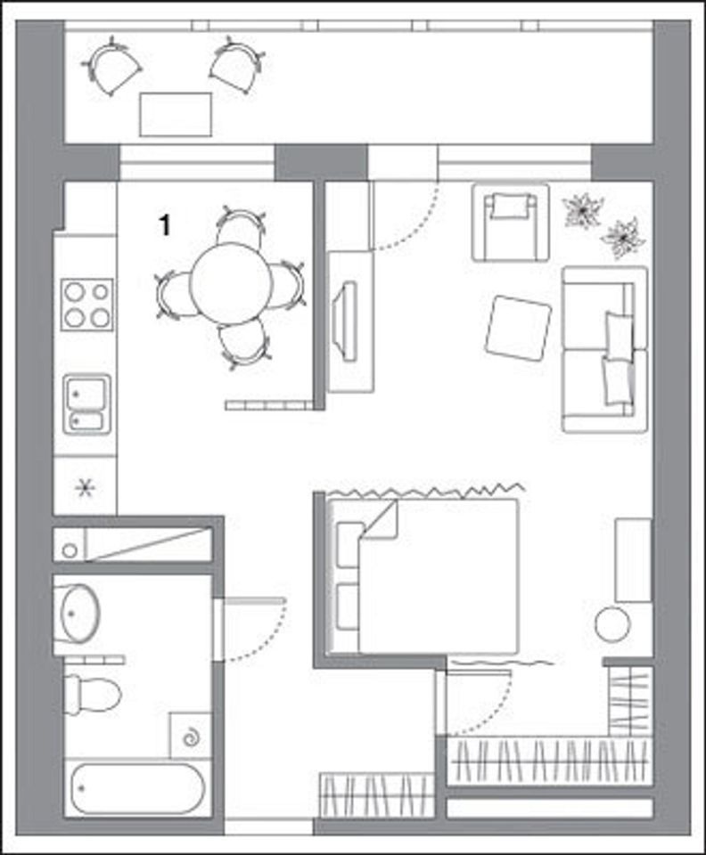 Продается 1-комнатная квартира, площадью 41.00 кв.м. Москва, улица Бориса Галушкина, дом 8/18