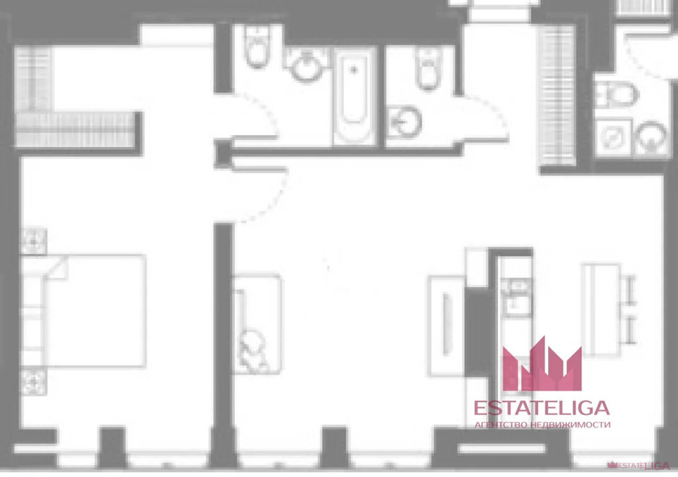 Продается 1-комнатная квартира, площадью 60.80 кв.м. Москва, улица Дружинниковская, дом 15