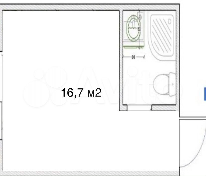Продается 1-комнатная квартира, площадью 16.00 кв.м. Московская область, город Котельники, микрорайон Белая дача, дом 11