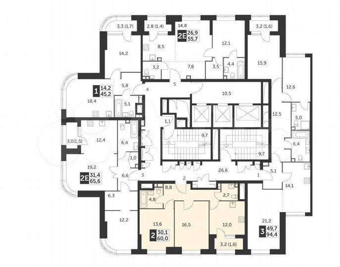 Продается 2-комнатная квартира, площадью 60.00 кв.м. Москва, улица Вильгельма Пика, дом 1