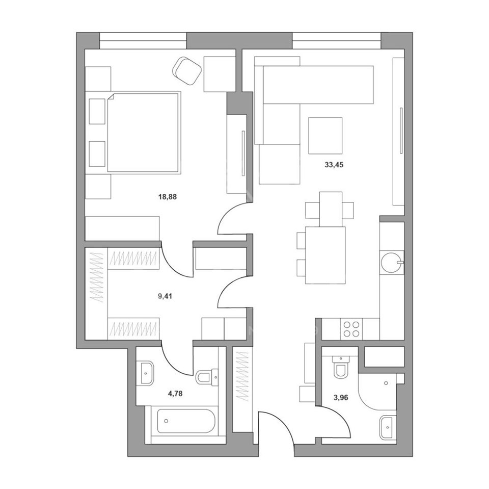 Продается 2-комнатная квартира, площадью 74.00 кв.м. Москва, улица Большая Садовая