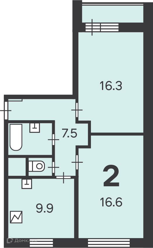 Продается 2-комнатная квартира, площадью 55.00 кв.м. Москва, улица Ереванская, дом 8к2