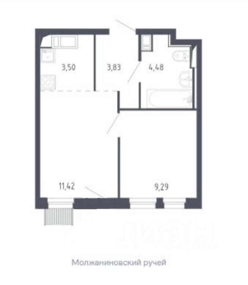 Продается 1-комнатная квартира, площадью 32.00 кв.м. Москва, Ленинградское шоссе, дом 229ак1