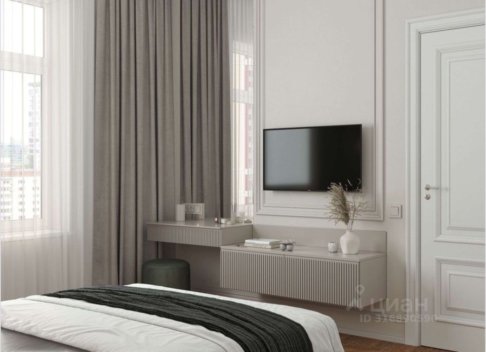 Продается 2-комнатная квартира, площадью 57.60 кв.м. Москва, улица 1-я Тверская-Ямская, дом 13с1