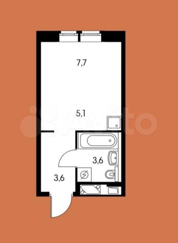 Продается 1-комнатная квартира, площадью 20.00 кв.м. Москва, улица Саларьевская, дом 10к1