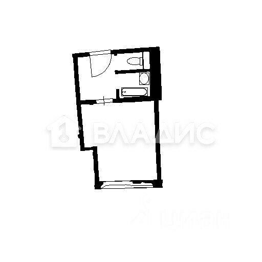 Продается 1-комнатная квартира, площадью 19.50 кв.м. Москва, Аминьевское шоссе, дом 15