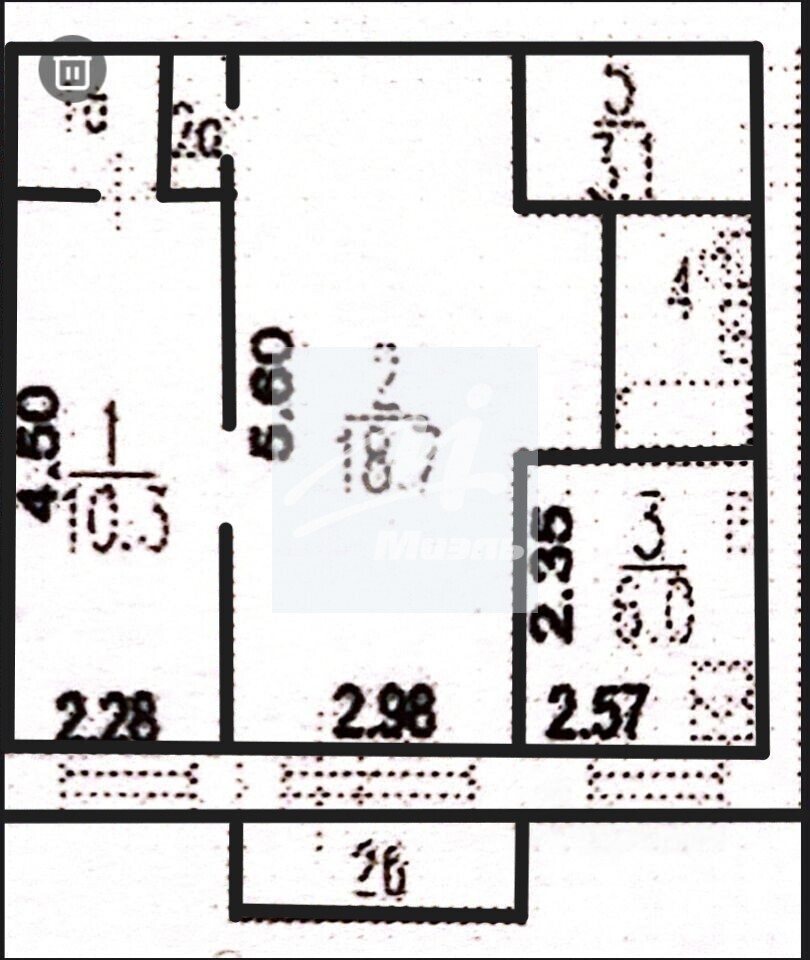 Продается 2-комнатная квартира, площадью 43.40 кв.м. Москва, Звездный бульвар, дом 38к2
