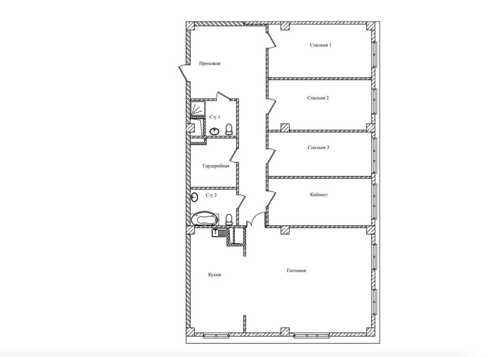 Продается 5-комнатная квартира, площадью 189.10 кв.м. Москва, переулок Большой Строченовский, дом 9