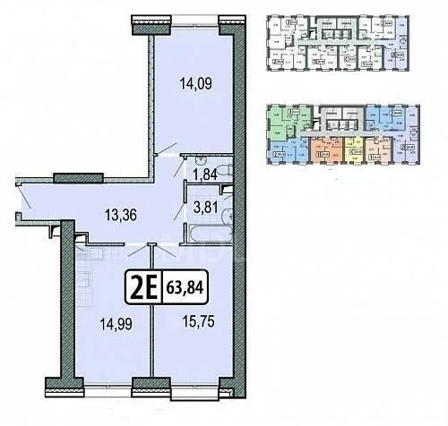 Продается 2-комнатная квартира, площадью 65.00 кв.м. Москва, проезд Ильменский, дом 14к8